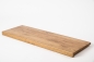 Preview: Window sill Solid Oak with overhang, 20 mm, Rustic grade, bronze oiled