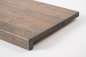 Preview: Window sill Solid Oak with overhang, 20 mm, Rustic grade, graphite oiled