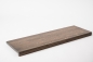 Preview: Window sill Solid Oak with overhang, 20 mm, Rustic grade, graphite oiled