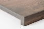 Preview: Window sill Solid Oak with overhang, 20 mm, Rustic grade, graphite oiled