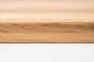 Preview: Window sill Solid Oak Wild Oak Rustic with overhang, DL full stave slats, 20 mm, hard wax oil natural white