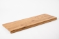 Preview: Window sill Solid Oak with overhang, 20 mm, Rustic grade, laquered