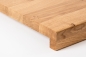 Preview: Window sill Solid Oak with overhang, 20 mm, Rustic grade, laquered