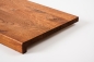 Preview: Window sill Solid Oak with overhang, 20 mm, Rustic grade, cherry oiled