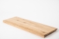 Preview: Window sill Solid Oak with overhang, Rustic grade, 20 mm, untreated