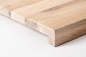 Preview: Window sill Solid Oak with overhang, 20 mm, Rustic grade, white oiled