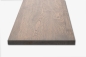 Preview: Wall shelf Solid Oak Hardwood 20 mm, Rustic grade, Graphite oiled shelf