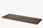 Preview: Wall shelf Solid Oak Hardwood 20 mm, Rustic grade, black oiled