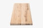 Preview: Wall shelf Solid Oak Hardwood shelf, 20 mm, Rustic grade, white oiled
