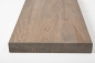 Mobile Preview: Stair tread Solid Oak Hardwood , Rustic grade, 40 mm, Graphite oiled