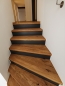 Preview: Stair tread Solid wild Oak Hardwood with overhang, 20 mm, Rustic grade, natural oiled