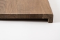 Preview: Window sill Solid smoked Oak Hardwood with overhang, 20 mm, prime grade, hard waxed oil nature white