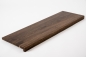 Preview: Wall shelf Solid Oak Hardwood step with overhang, 20 mm, prime grade, brushed lacquered