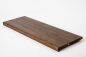 Preview: Wall shelf Solid Oak Hardwood step with overhang, 20 mm, prime grade, brushed lacquered