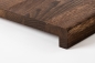 Preview: Window sill Solid smoked Oak with overhang, 20 mm, prime grade, nature oiled