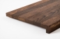 Preview: Window sill Solid smoked Oak with overhang, 20 mm, prime grade, nature oiled