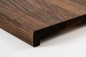 Preview: Window sill Solid smoked Oak with overhang, 20 mm, prime grade, nature oiled