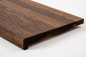 Preview: Window sill Solid smoked Oak with overhang, 20 mm, prime grade, nature oiled