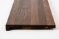 Preview: Window sill Solid smoked Oak with overhang, 20 mm, prime grade, nature oiled