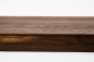 Preview: Window sill Solid smoked Oak with overhang, 20 mm, prime grade, brushed, nature oiled