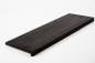 Preview: Window sill Solid smoked Oak Hardwood with overhang, 20 mm, prime grade, black oiled