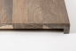 Preview: Window sill Solid smoked Oak Hardwood with overhang, 20 mm, prime grade, white oiled