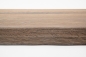 Preview: Window sill Solid smoked Oak Hardwood with overhang, 20 mm, prime grade, white oiled