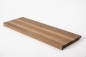 Preview: Window sill Solid Smoked Oak with overhang, 20 mm, brushed hard wax oil nature white