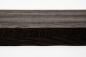 Preview: Solid Smoked Oak Hardwood step with overhang, 20 mm, Rustic grade, brushed black oiled