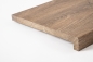 Preview: Window sill Solid Smoked Oak Hardwood with overhang, 20 mm, Rustic grade, brushed white oiled