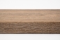 Preview: Window sill Solid Smoked Oak Hardwood with overhang, 20 mm, Rustic grade, brushed white oiled