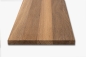 Preview: Wall shelf Solid smoked Oak Hardwood 20 mm, prime grade, hard waxed oil nature white