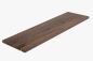 Preview: Wall shelf Solid smoked Oak Hardwood with overhang, 20 mm, prime grade, brushed lacquered