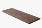 Preview: Wall shelf Solid smoked Oak Hardwood with overhang, 20 mm, prime grade, brushed lacquered