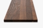 Preview: Wall shelf Solid smoked Oak Hardwood shelf 20 mm, prime grade, nature oiled