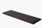 Preview: Wall shelf Solid smoked Oak Hardwood 20 mm, prime grade, black oiled