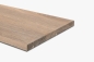 Preview: Wall shelf Solid smoked Oak Hardwood 20 mm, prime grade, white oiled