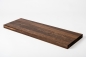 Preview: Stair tread Solid smoked Oak Hardwood , Select nature grade, 40 mm,