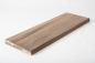 Preview: Stair tread Solid smoked Oak Hardwood , Select nature grade, 40 mm white oiled