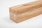 Preview: Glued Laminated beam Squared Timber Wild Oak 80x80 mm Hard Wax Oil Natural White