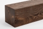 Preview: Glued laminated beam Squared timber Smoked oak Rustic 160x160 mm Hard wax oil Natural