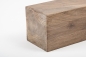 Preview: Glued laminated beam Squared timber Smoked oak Rustic 80x80 mm white oiled