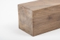Preview: Glued laminated beam Squared timber Smoked oak Rustic 120x120 mm white oiled
