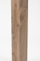 Preview: Glued laminated beam Squared timber Smoked oak Rustic 160x160 mm white oiled