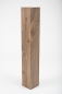 Preview: Glued laminated beam Squared timber Smoked oak Rustic 160x160 mm white oiled