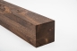 Preview: Glued laminated beam Squared timber Smoked oak Rustic 120x120 mm brushed natural oiled