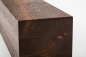 Preview: Glued laminated beam Squared timber Smoked oak Rustic 120x120 mm brushed natural oiled