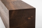 Preview: Glued laminated beam Squared timber Smoked oak Rustic 80x80 mm brushed Hard wax oil Natural