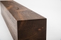 Preview: Glued laminated beam Squared timber Smoked oak Rustic 80x80 mm brushed Hard wax oil Natural