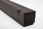 Preview: Glued laminated beam Squared timber Smoked oak Rustic 120x120 mm brushed black oiled